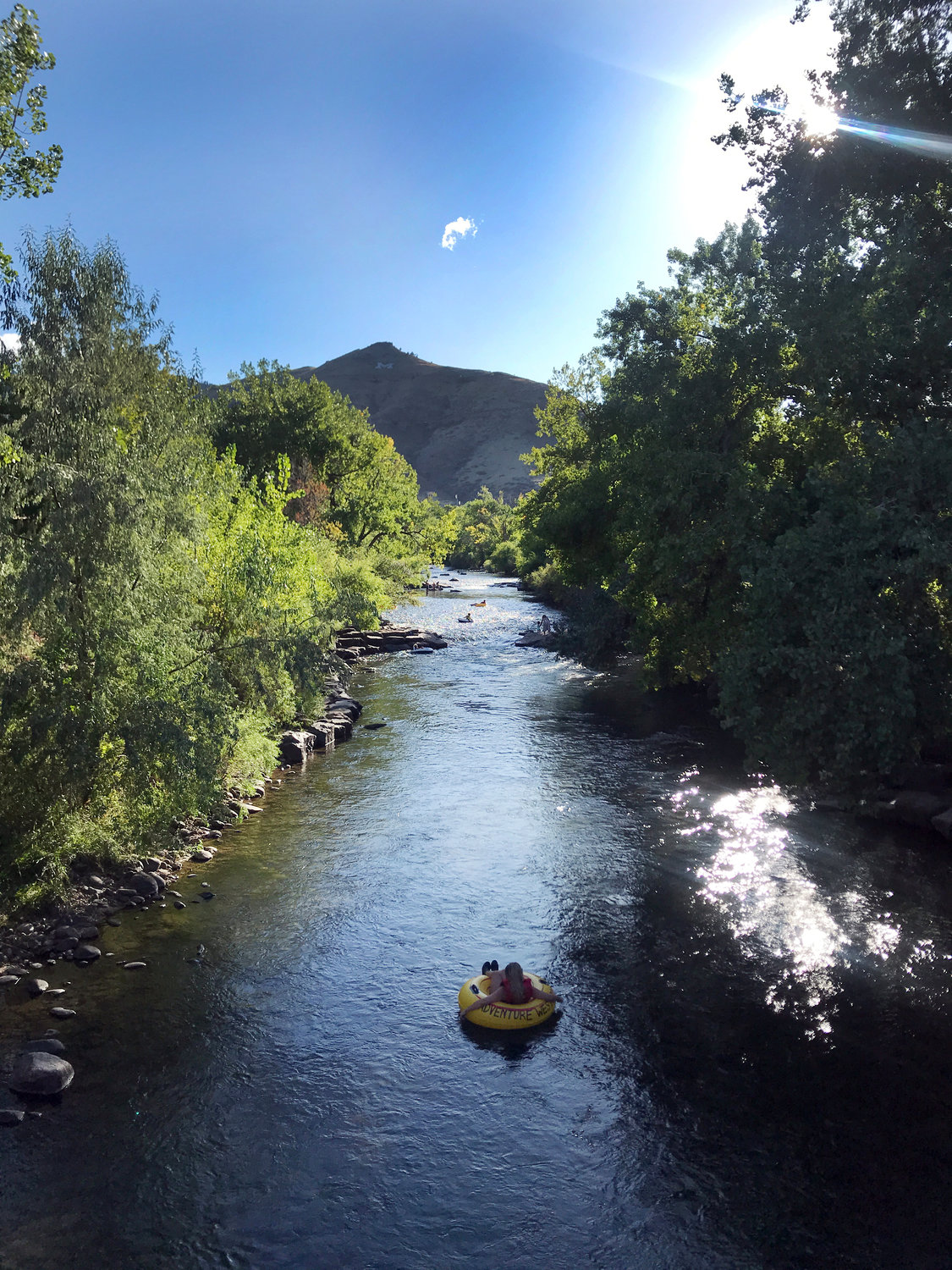 Clear Creek is a popular spot for tubing in the summer.